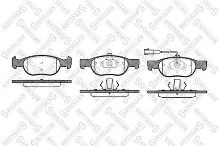 Колодки тормозные дисковые передние комплект STELLOX 599 031B-SX